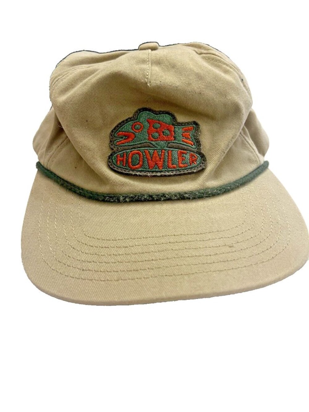 Howler Bros Snapback Something Fishy Hat Mens Beige Unstructured Fly Fishing Cap